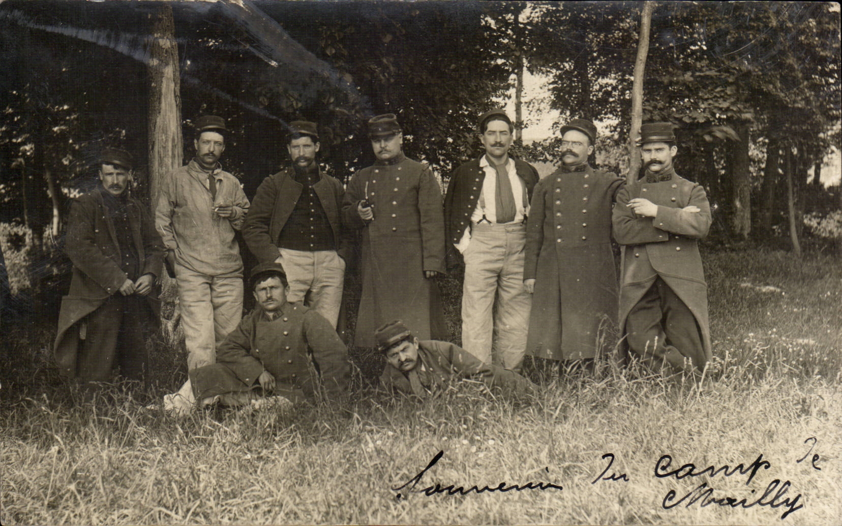 Real photo Soldiers Militaria Camp of Mailly