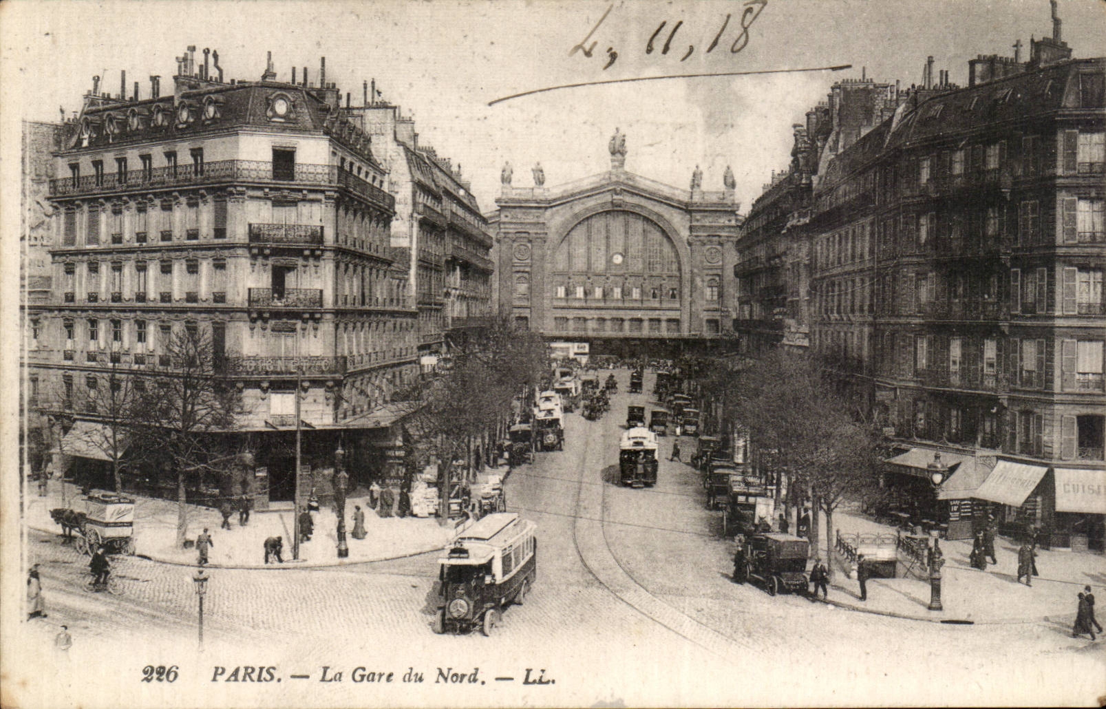 Paris - 10 - the Station of North - CPA