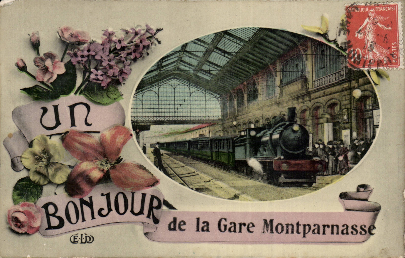 Paris - 15 - Gare Montparnasse Train - CPA 