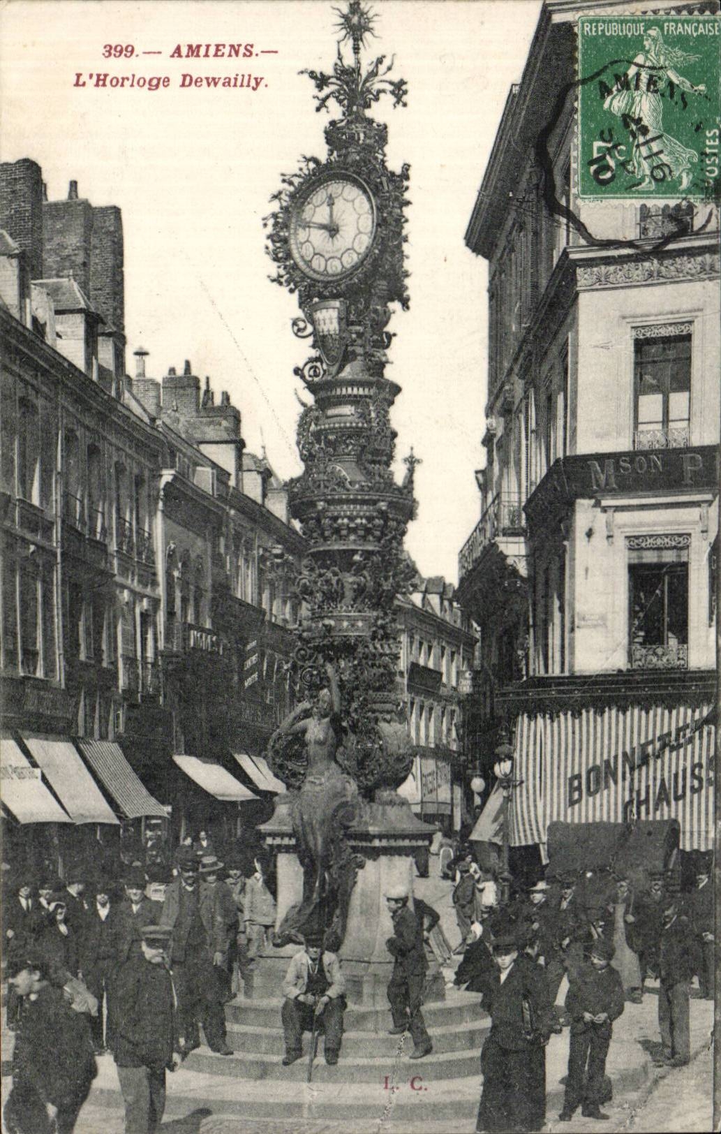 Amiens - Dewailly Clock - CPA