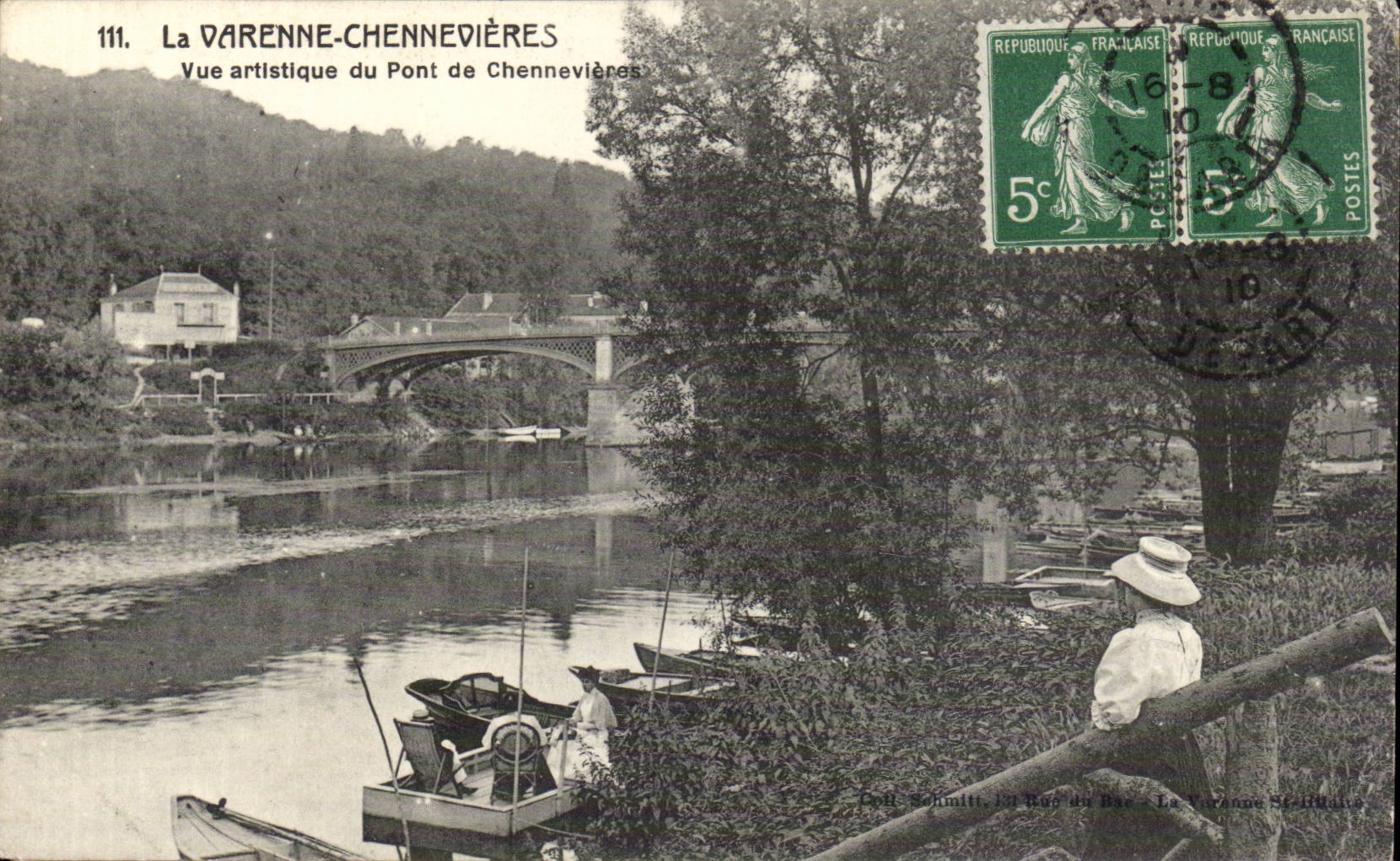 La Varenne Chennevieres - Vue Artistique du Pont - CPA