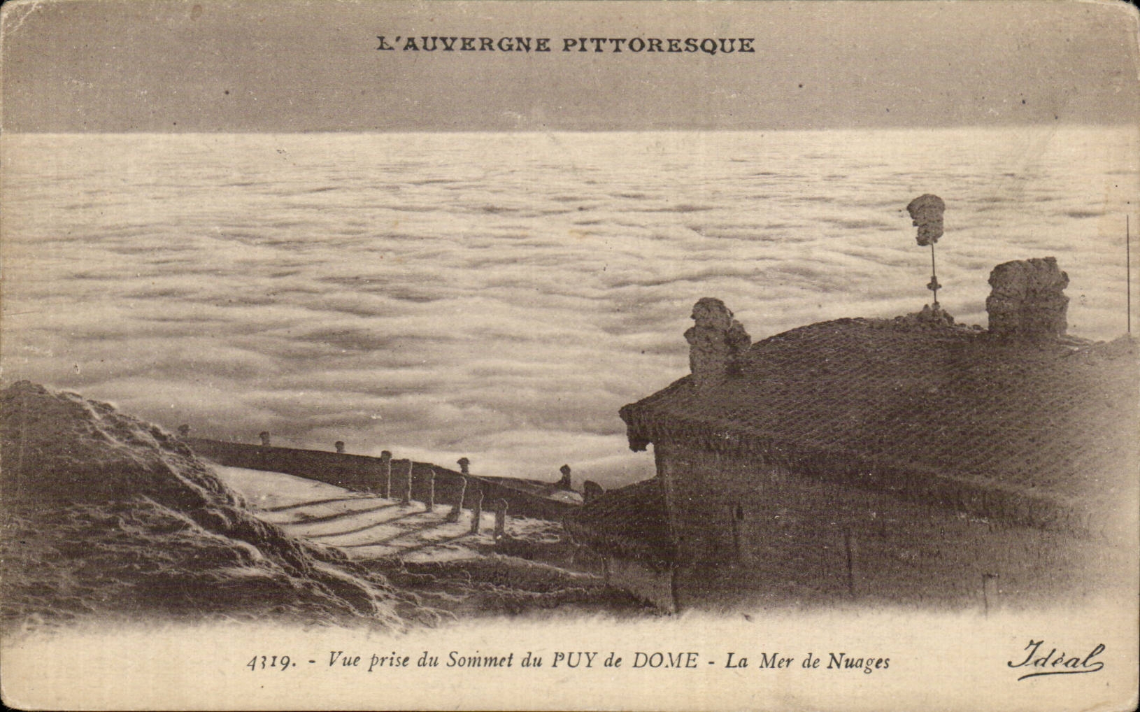 Seen from Summit of Puy de Dome - CPA
