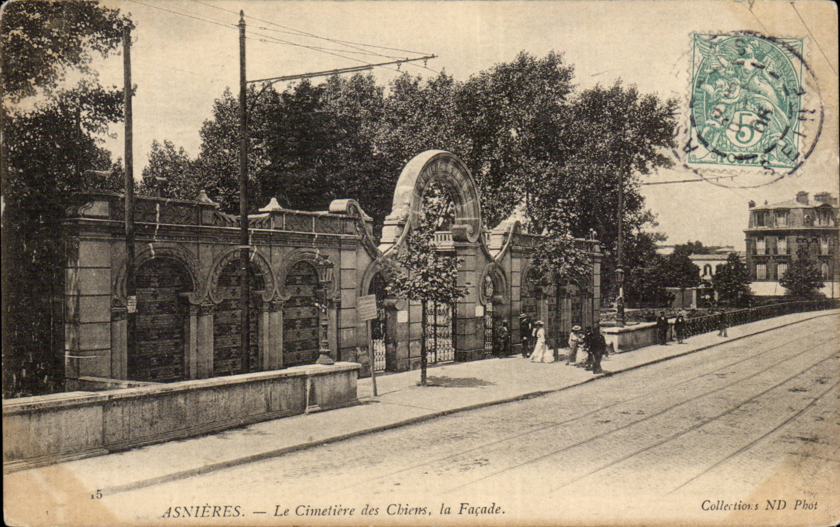 Asnieres - the Cemetery of the dogs - CPA