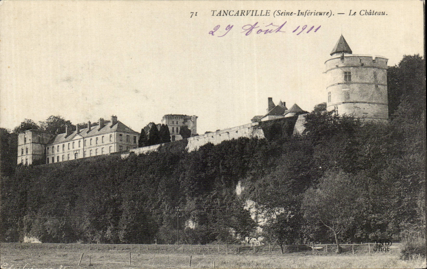 Tancarville - Sight of the Castle - CPA
