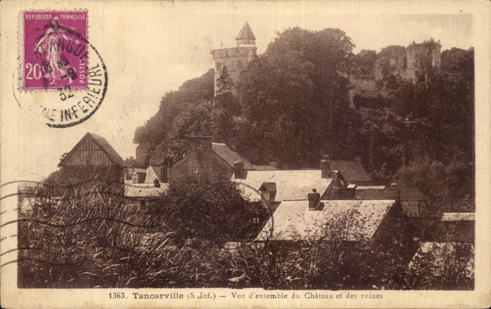 Tancarville - Sight of the Castle - CPA