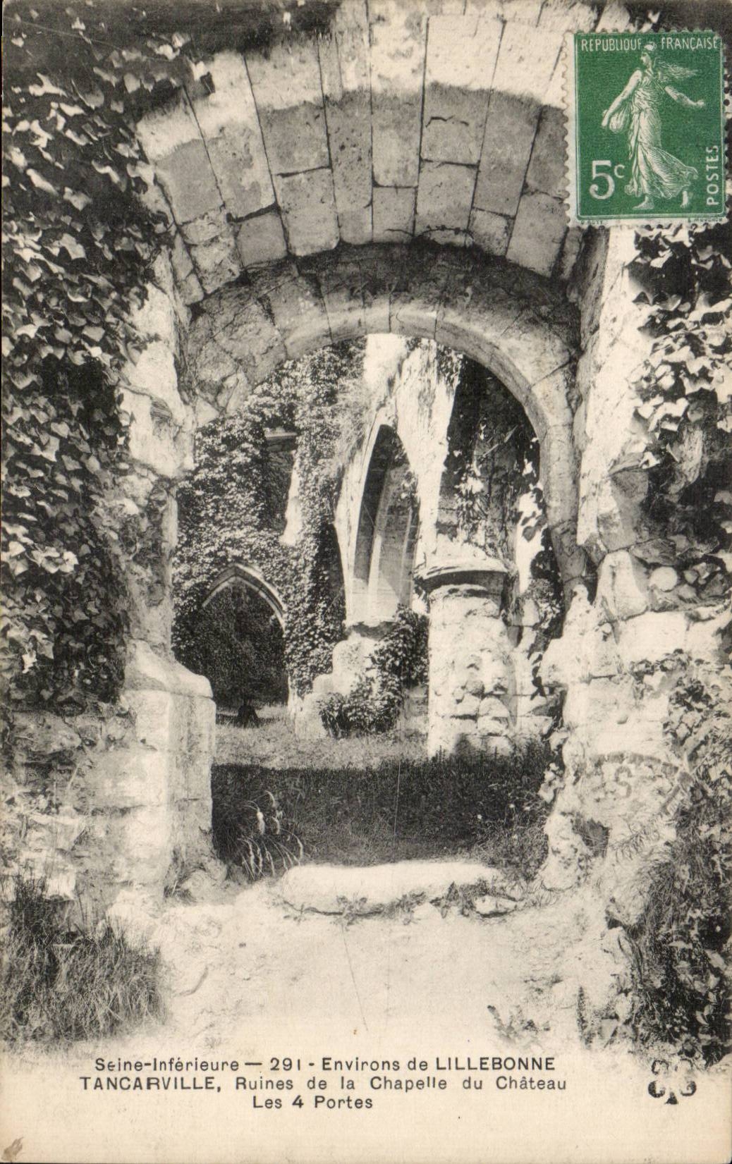 Tancarville - Environs de Lillebonne - Ruines de la Chapelle - CPA
