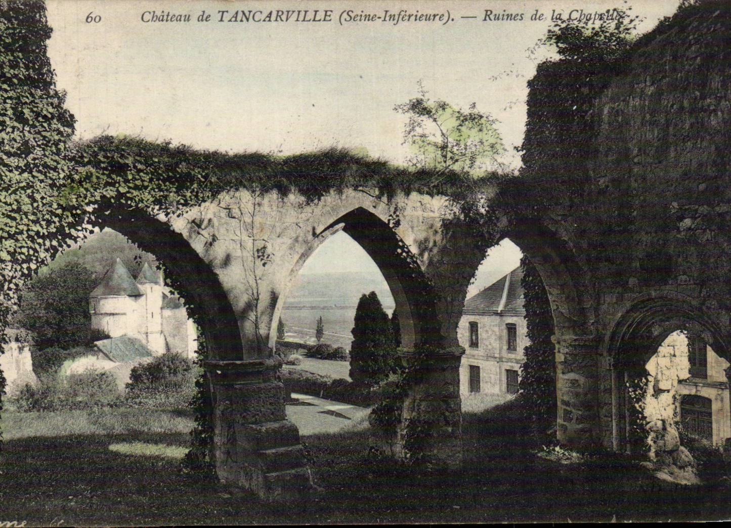 Tancarville - Ruines de la Chapelle - CPA 