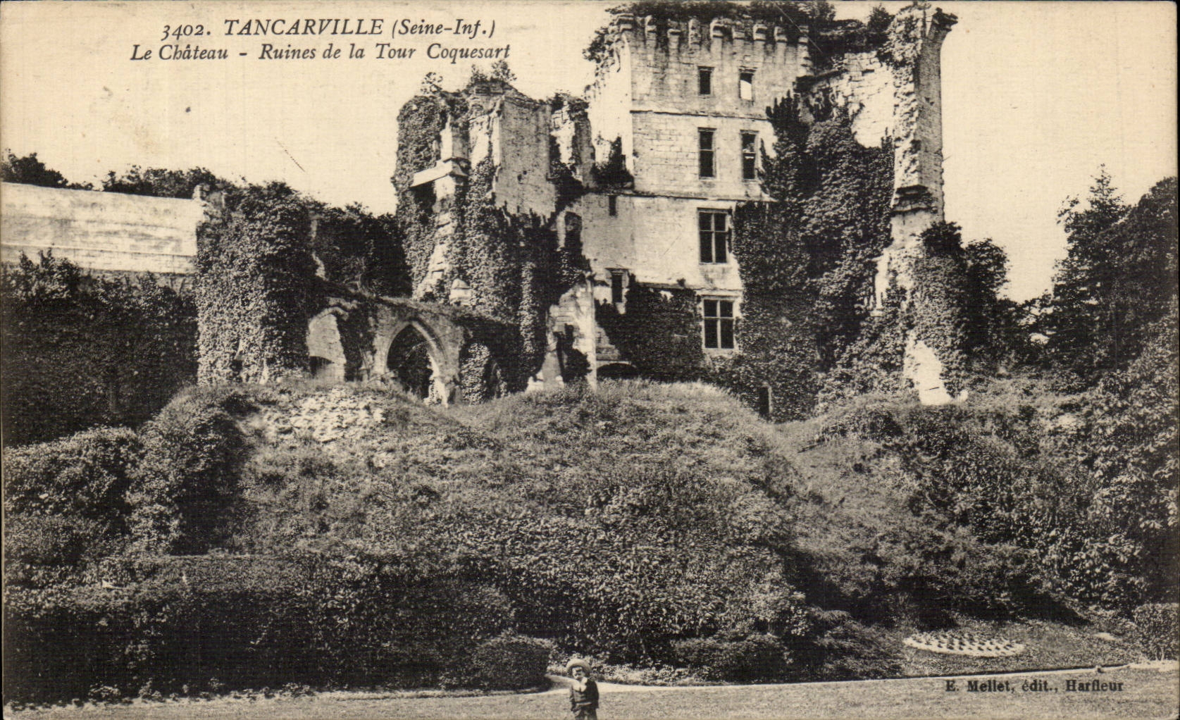 Tancarville - Le Chateau - Ruines de la Tour Coquesart - CPA