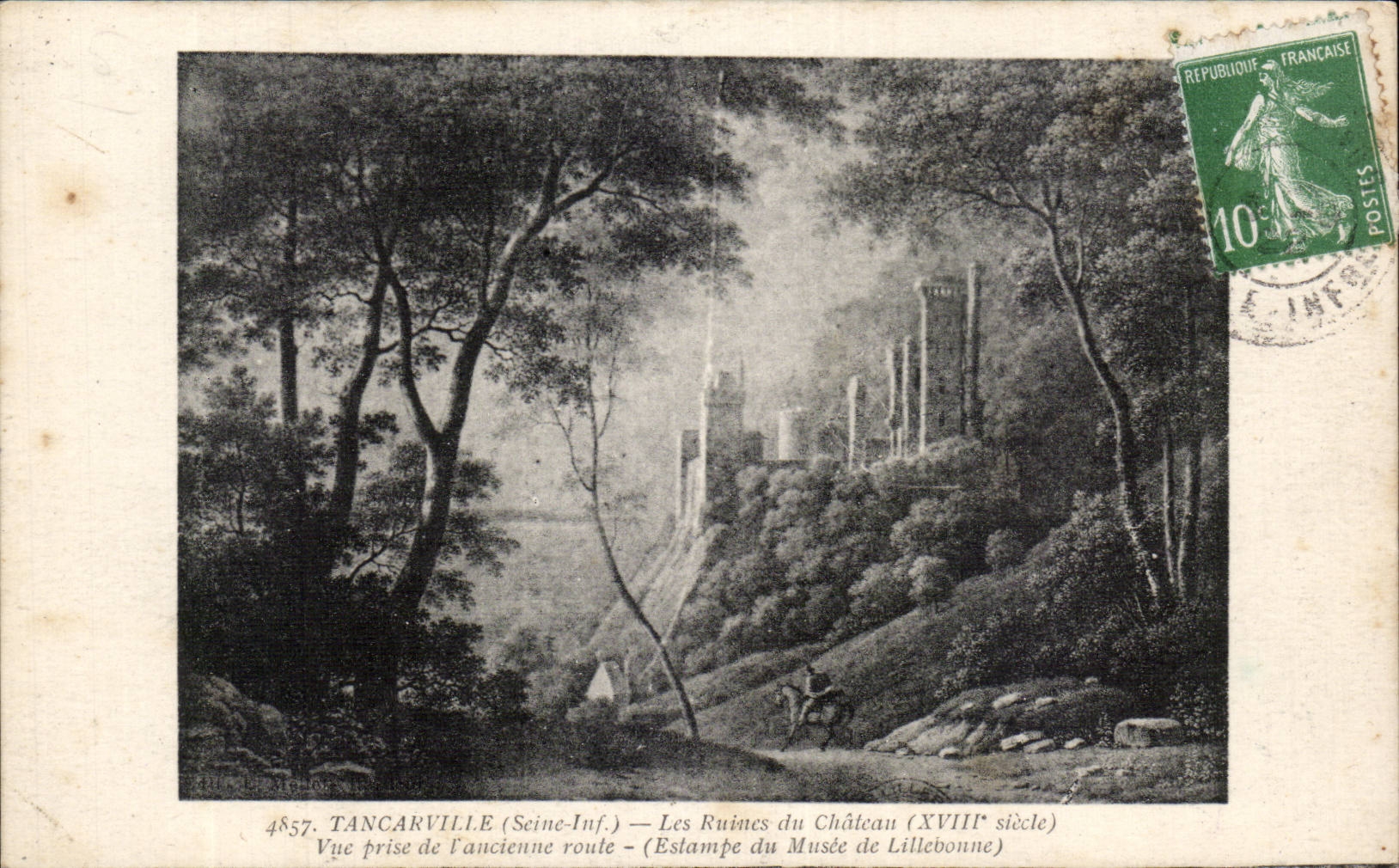 Tancarville - Les Ruines du Chateau - CPA