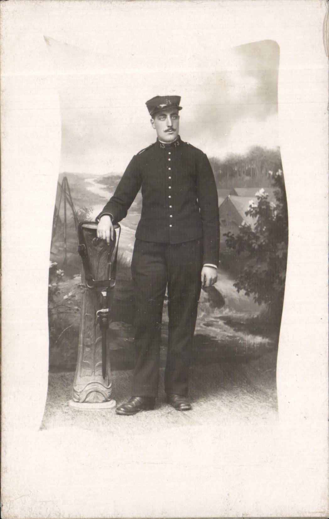 Real photo Militaria Soldier