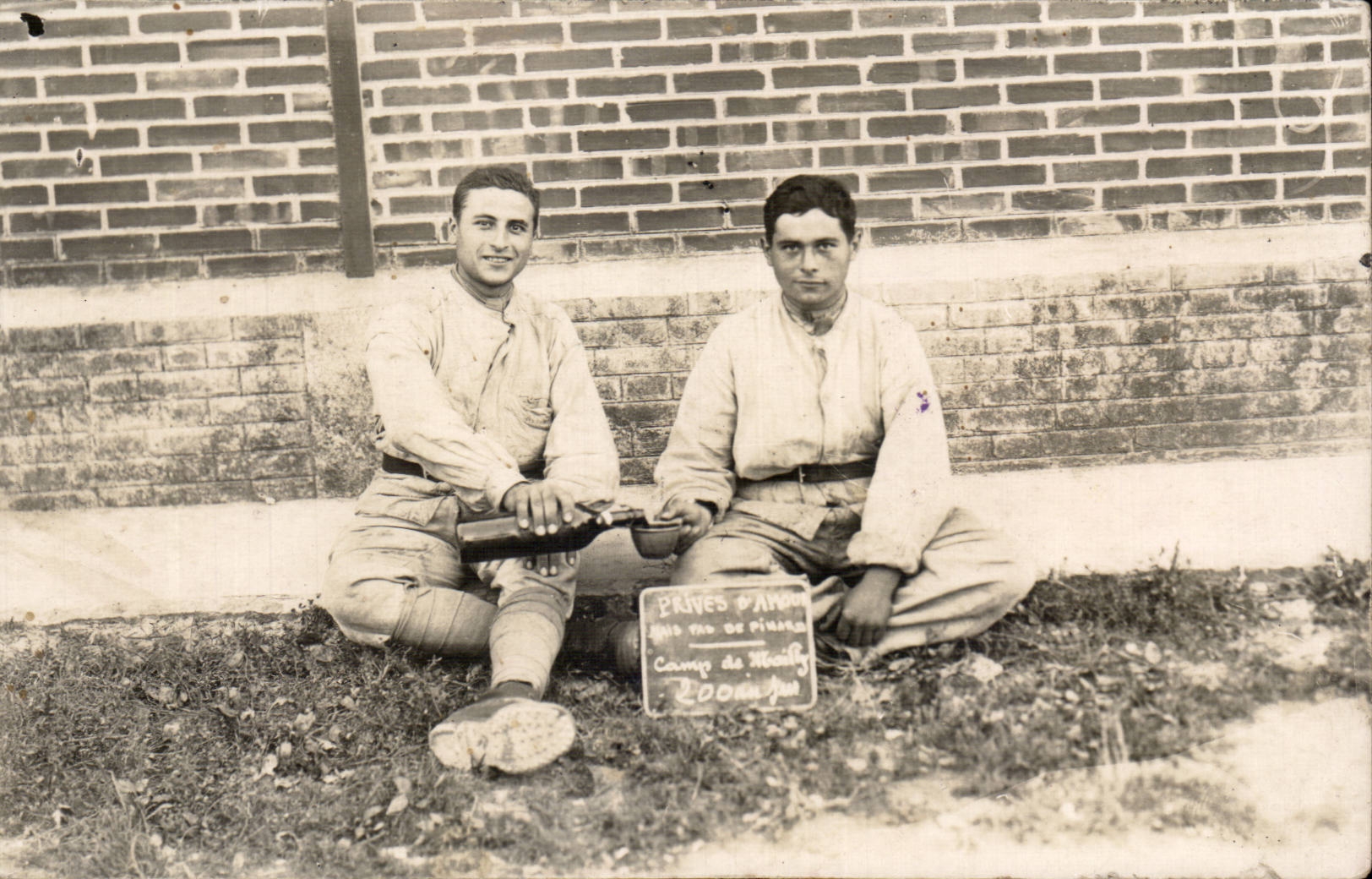 Real photo Soldiers Militaria Camp of Mailly