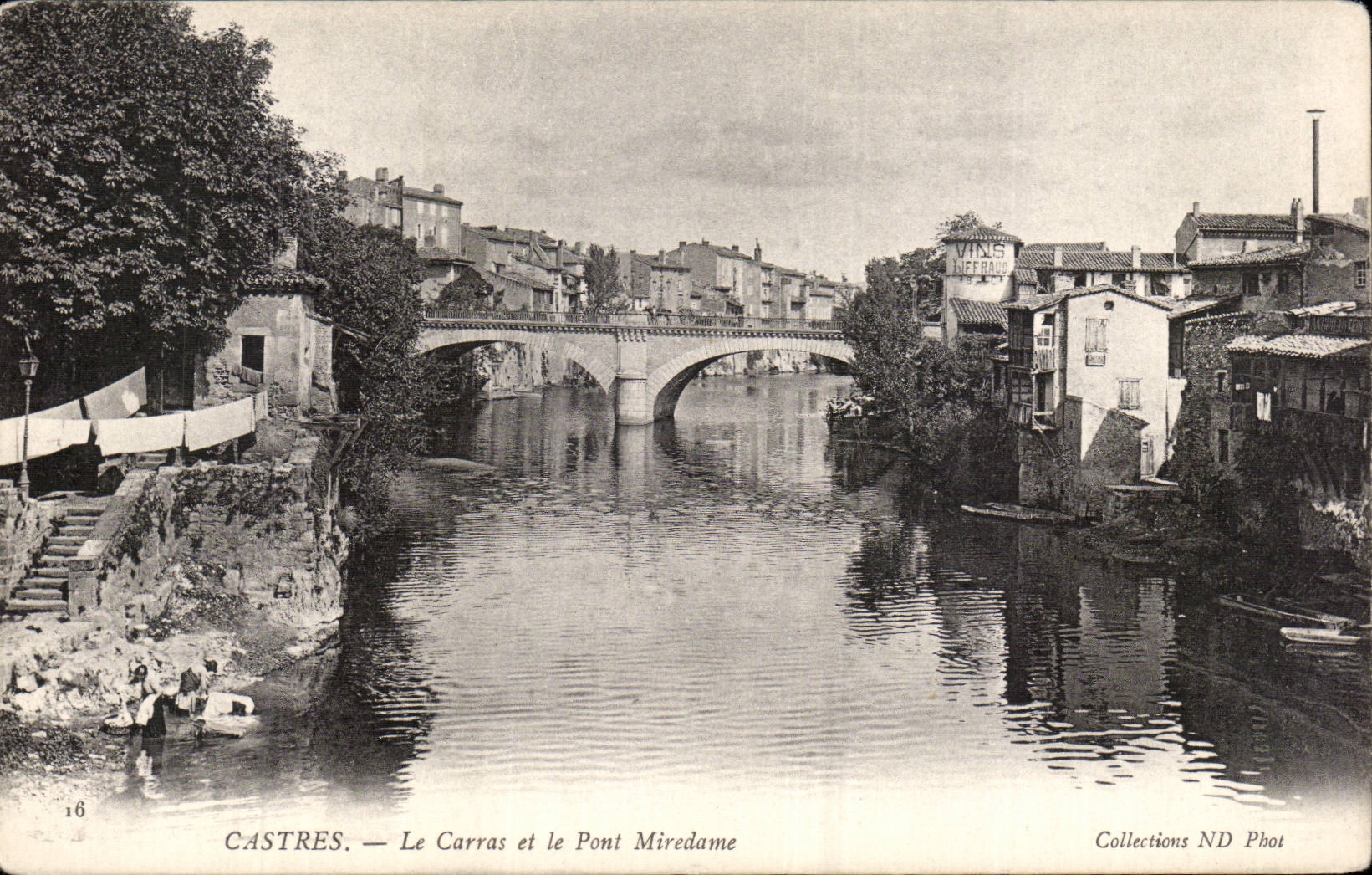 Castres - Squared and the Bridge Miredame Lavandieres - CPA