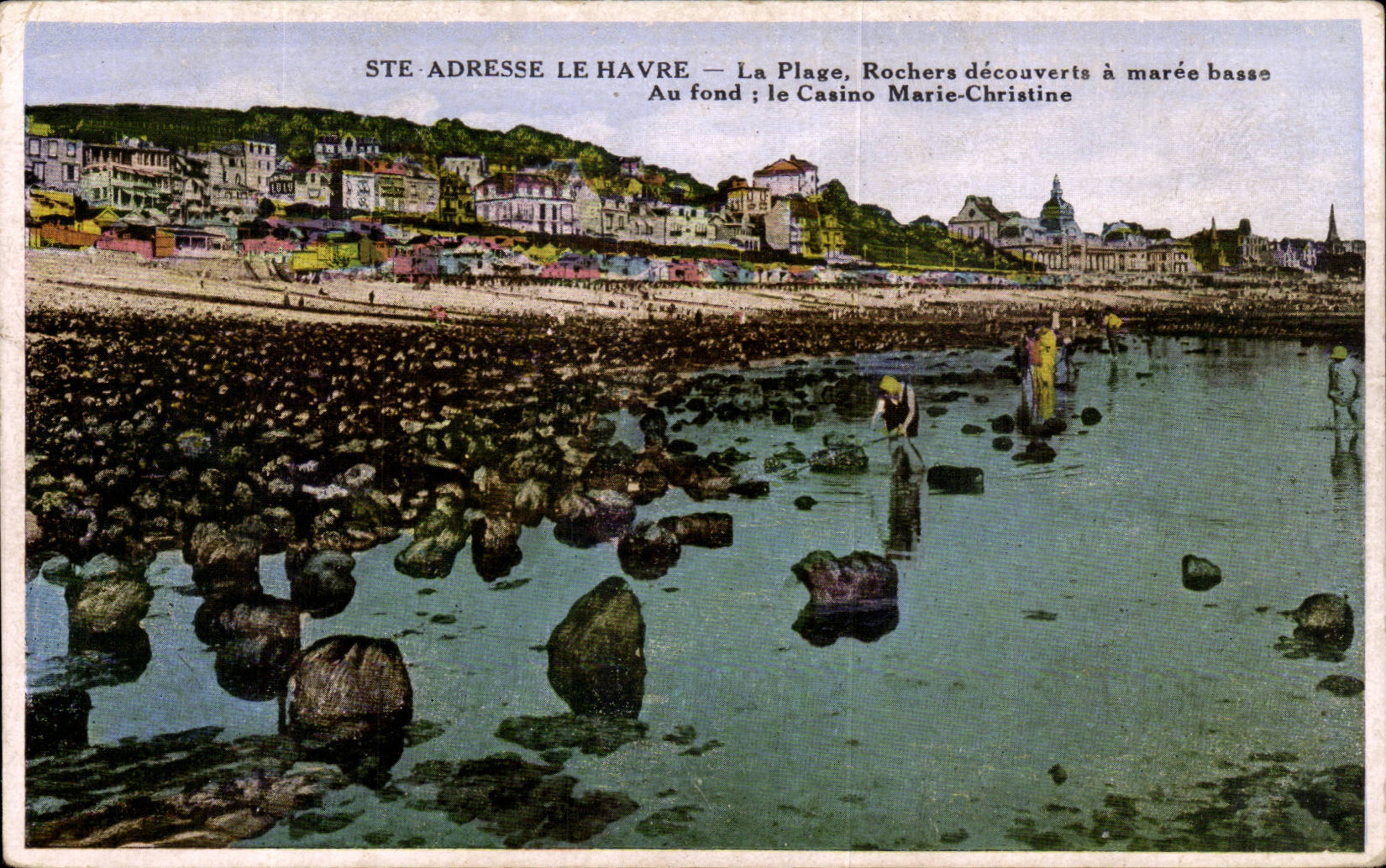 Addresses Le Havre - the Beach - Rocks discovered - CPA