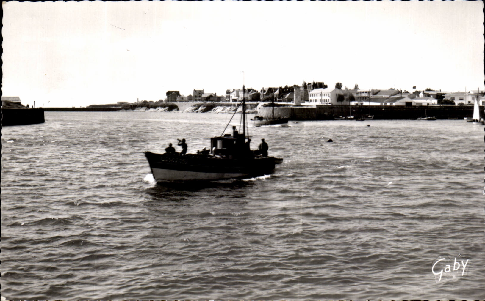 Croix de Vie - llegada un barco del pecado - CPA