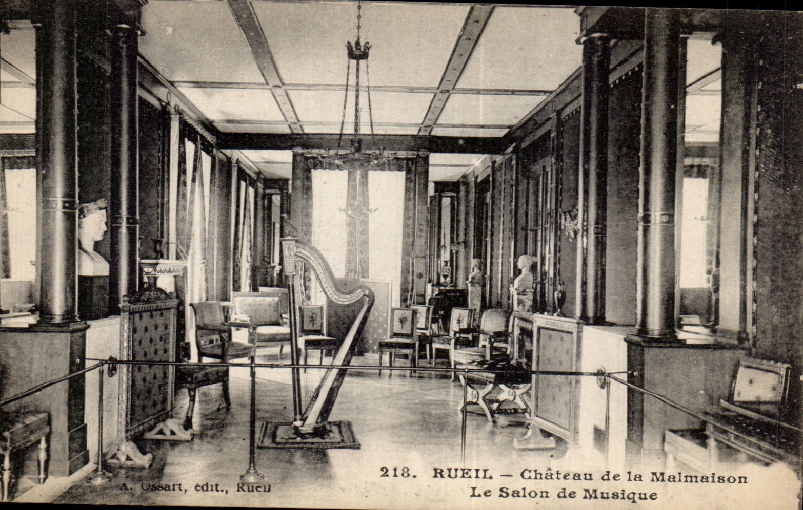 Rueil - Castle of Malmaison - Living room of Music Grips - CPA