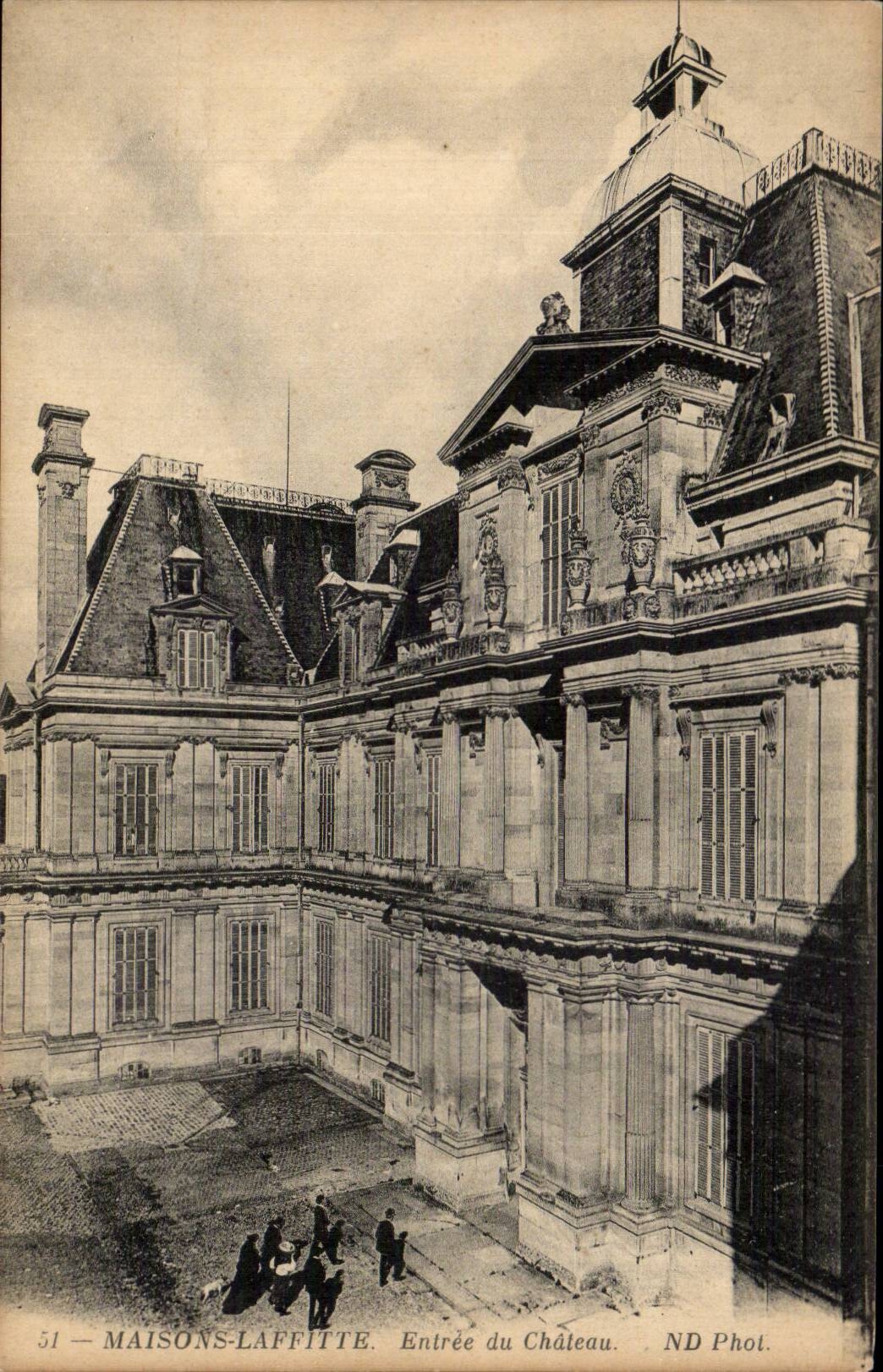 Laffitte houses - the Castle - Entrance of the Castle - CPA