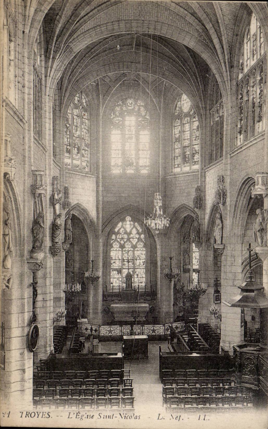 Troyes - Church Saint Nicolas - CPA