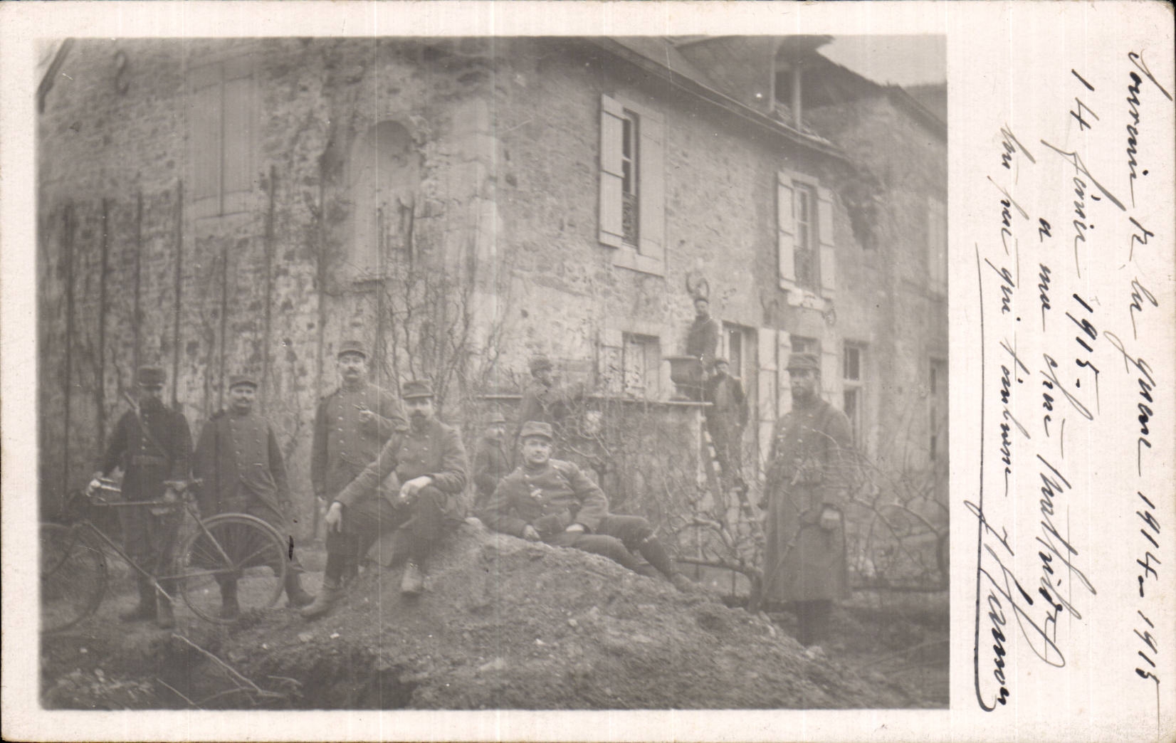 Real photo Militaria Soldiers 1915