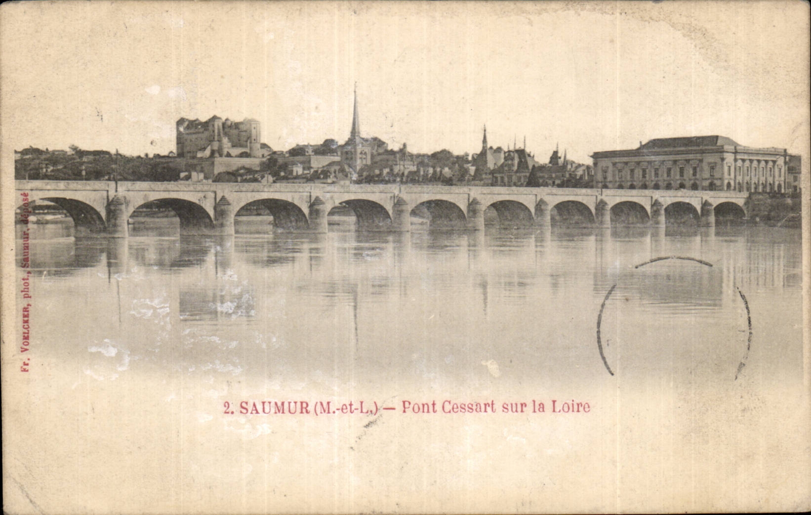 Saumur - Cessart Bridge on the Loire - CPA
