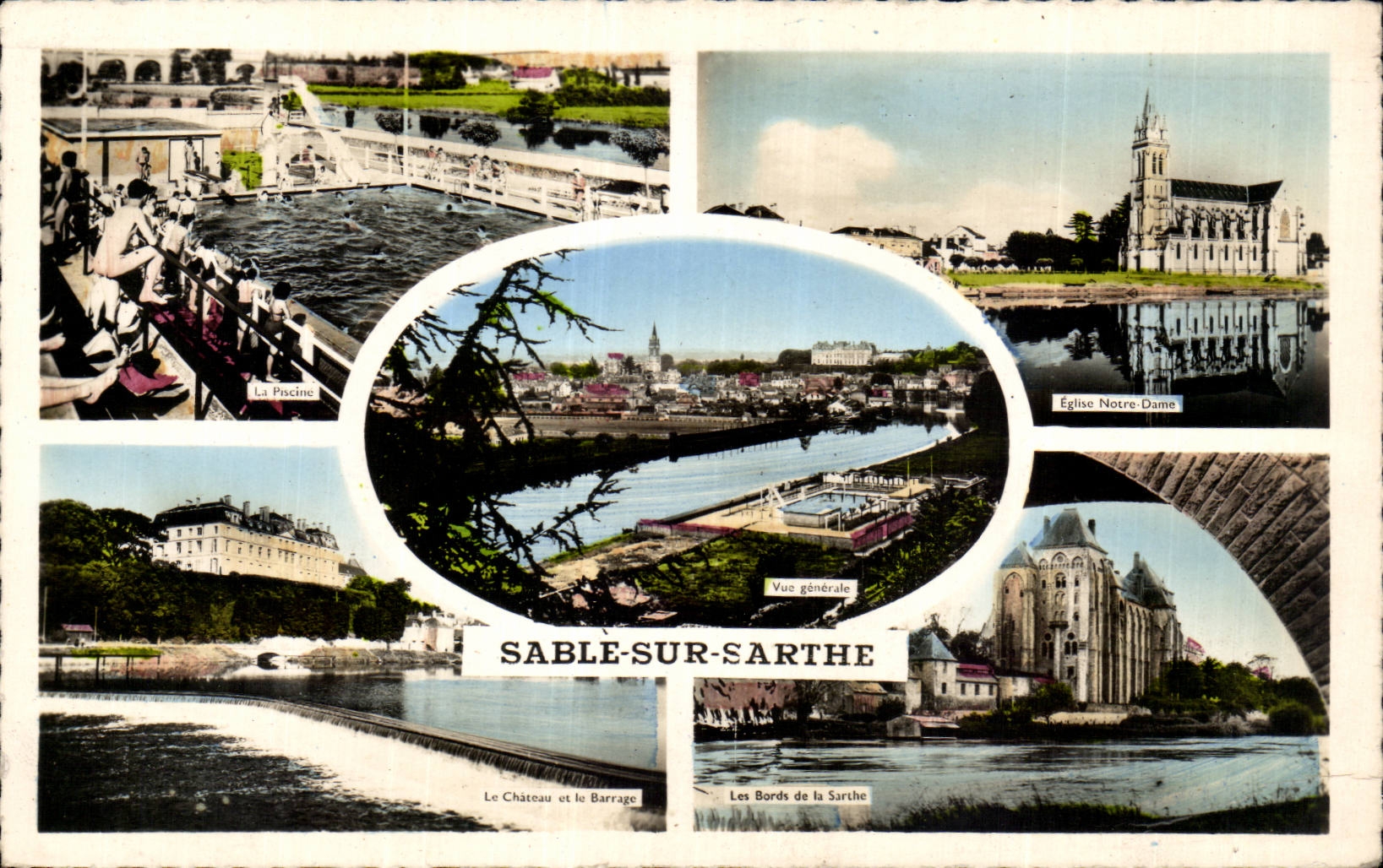 Sand on the Sarthe - Souvenir - CPA