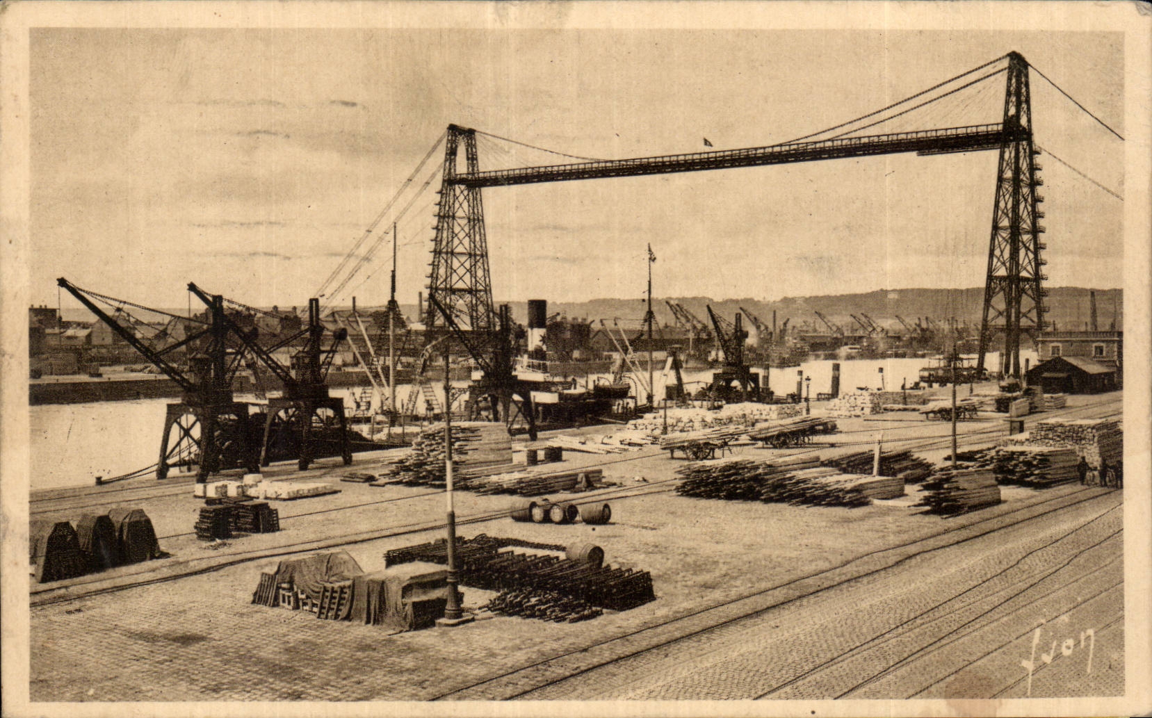 Rouen - the Transporter bridge - CPA