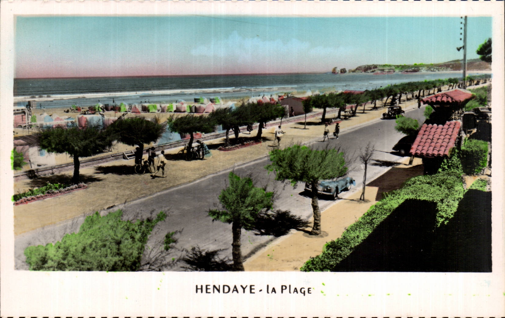 Hendaye - the Beach - CPA