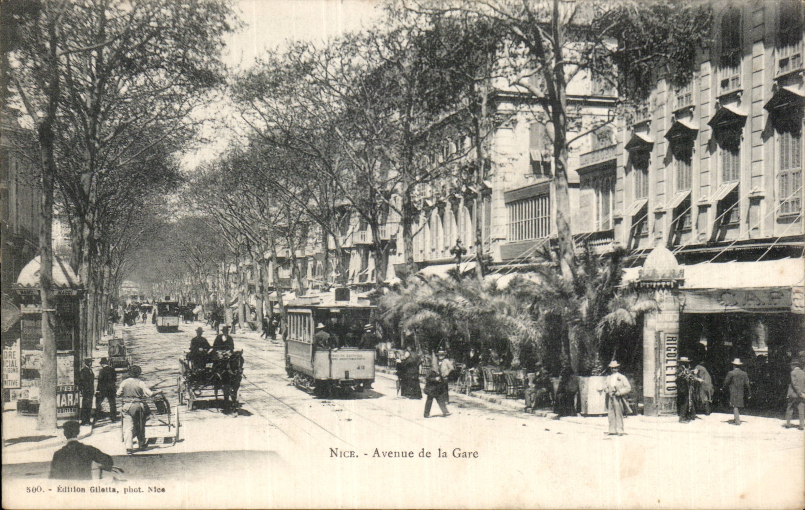 - Avenida de la estacion - CPA agradable