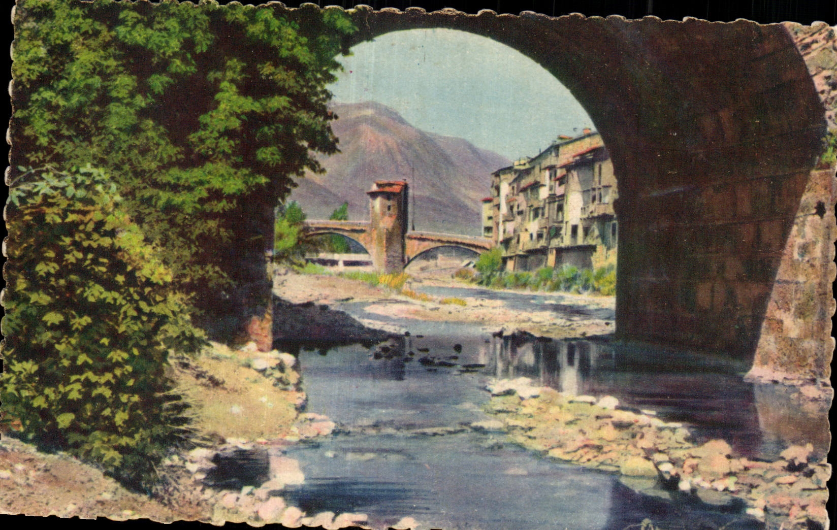 Sospel - el puente viejo - CPA