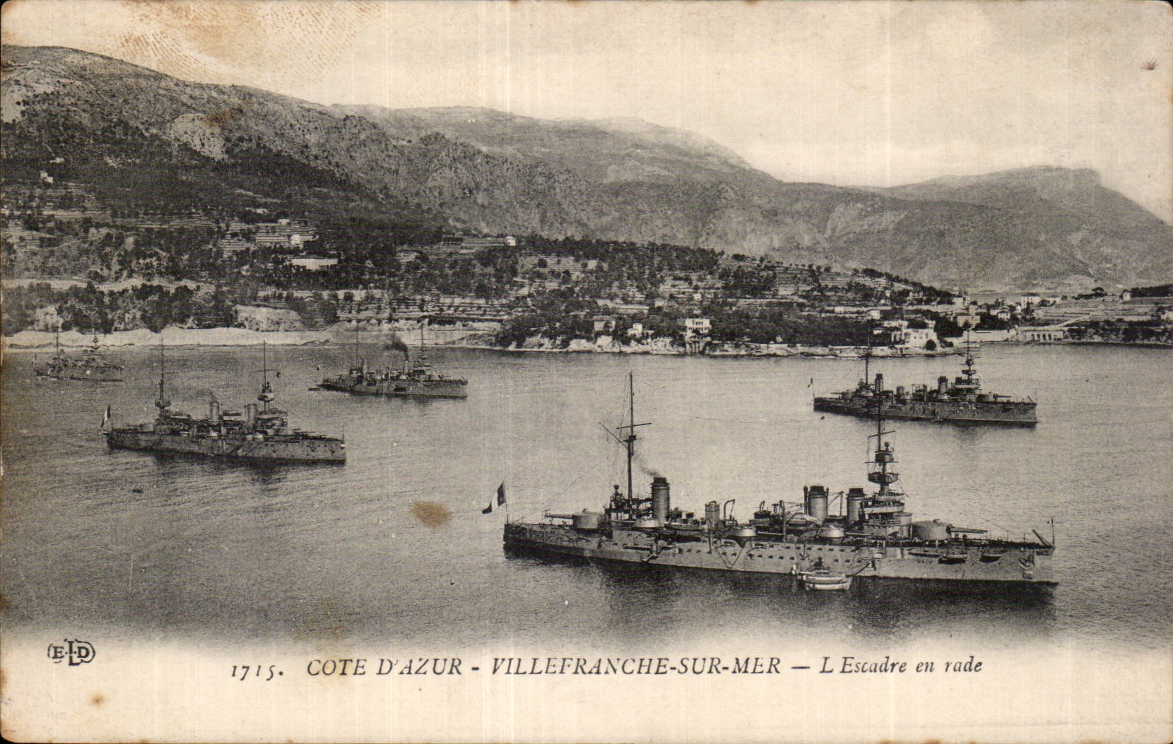 Villefranche on Sea - Squadron in Roads - CPA