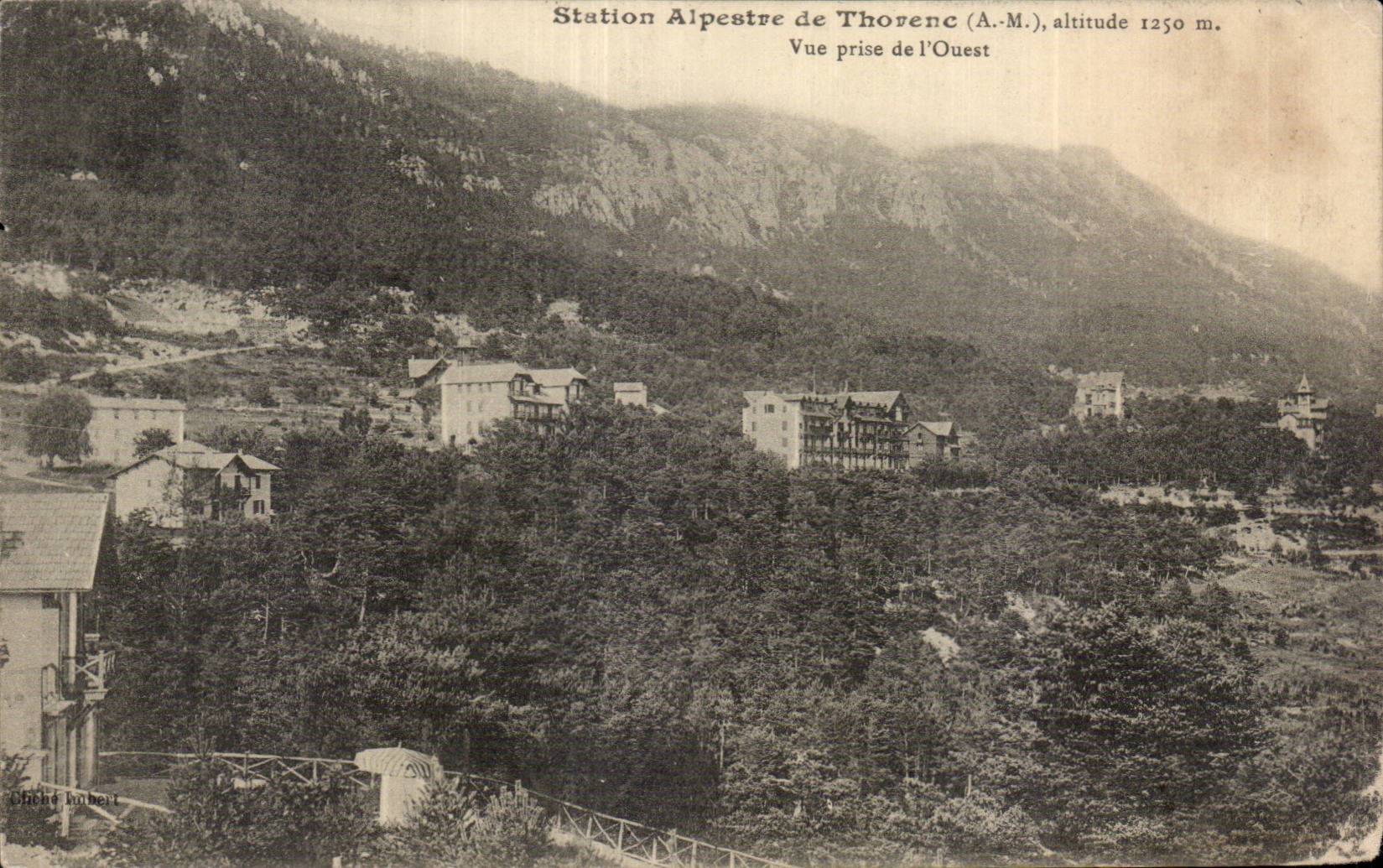 Estacion alpestre de Thorenc - visto de occidental - CPA
