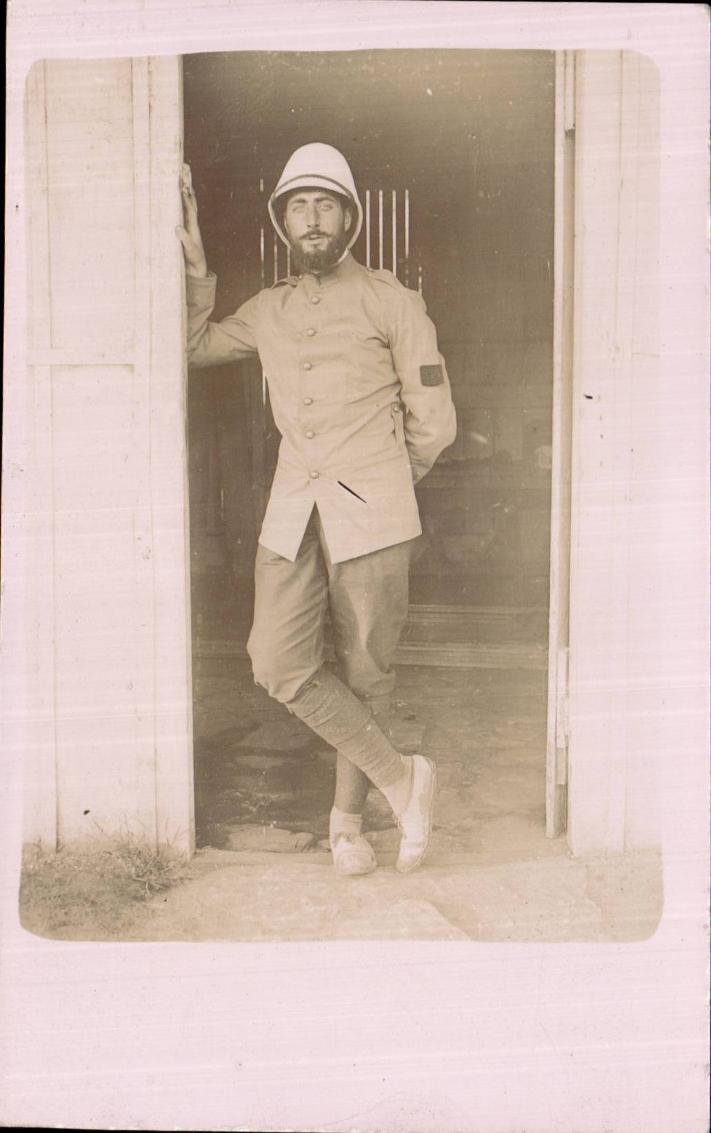 Real photo Militaria Soldier Fez Morocco 1911