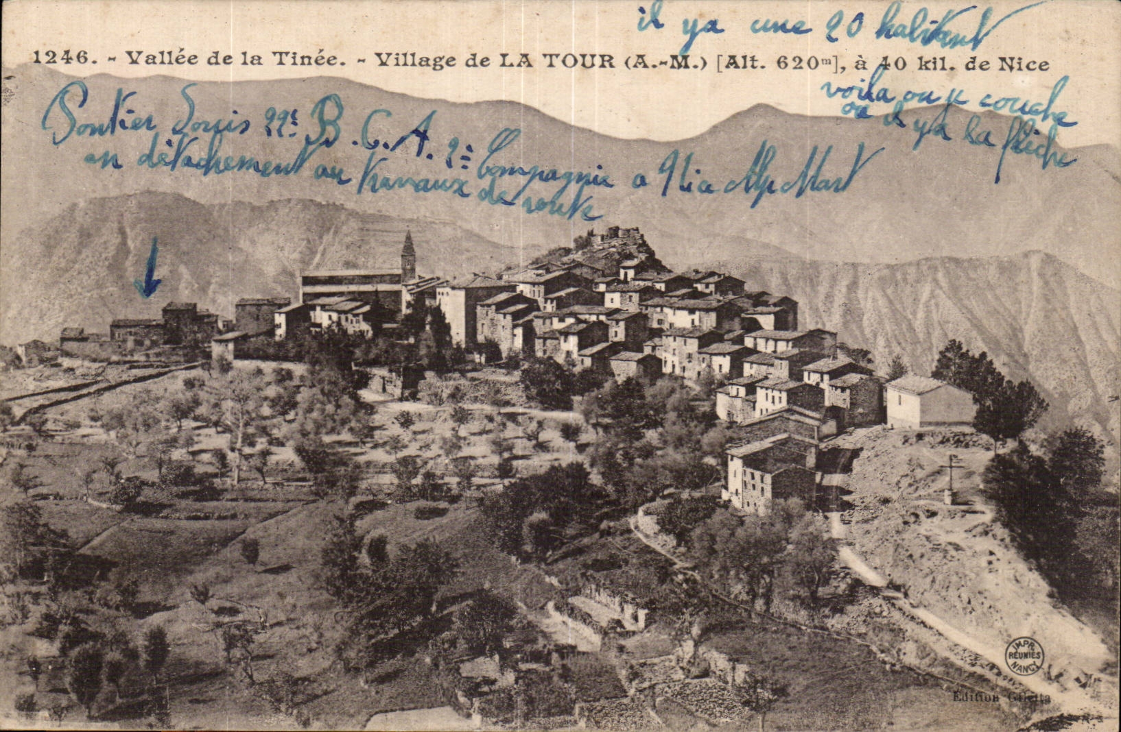 Valle de Tinee - aldea de la torre - CPA