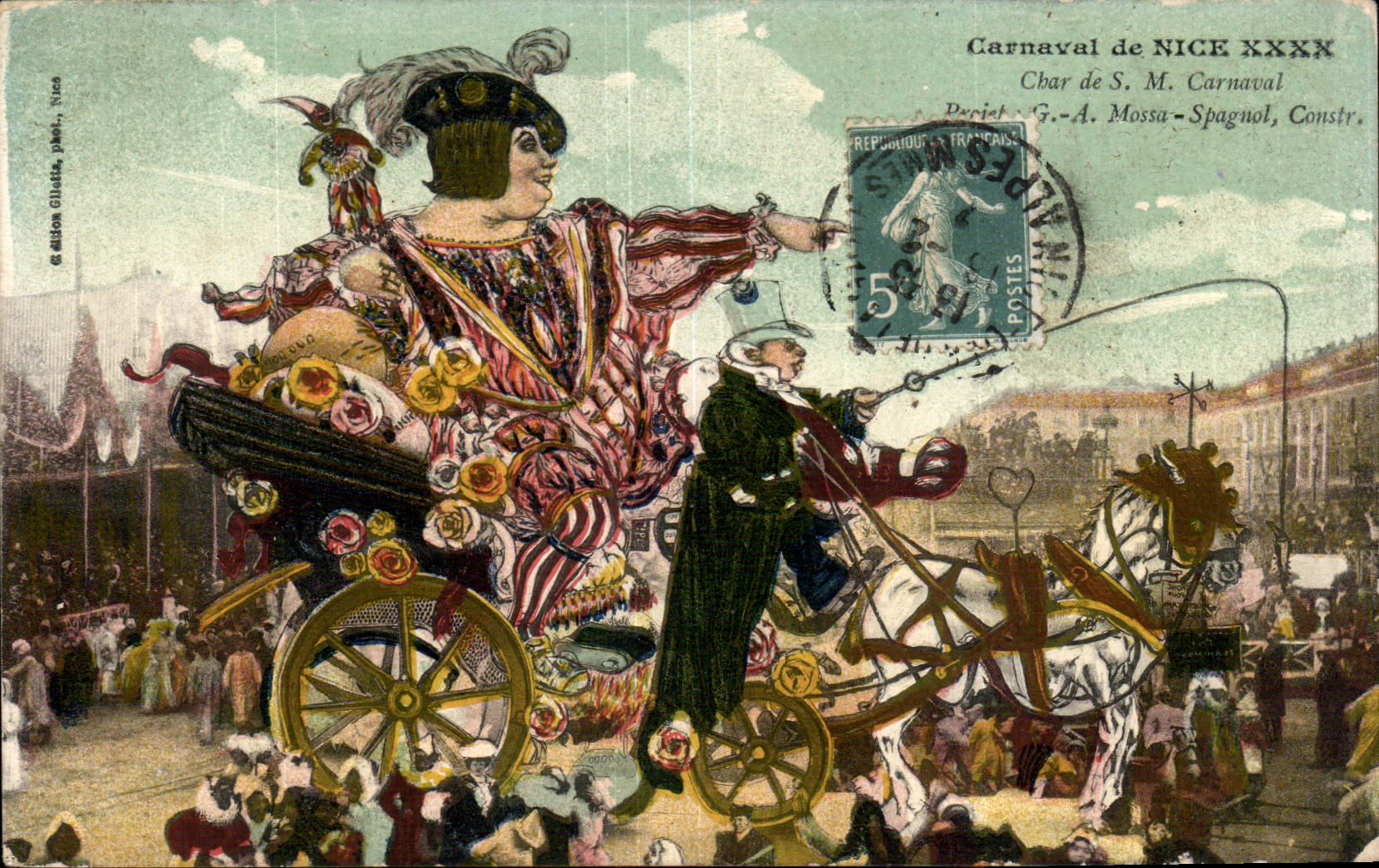 - Carnaval de Niza - el tanque agradable de Sr Carnaval - CPA de S