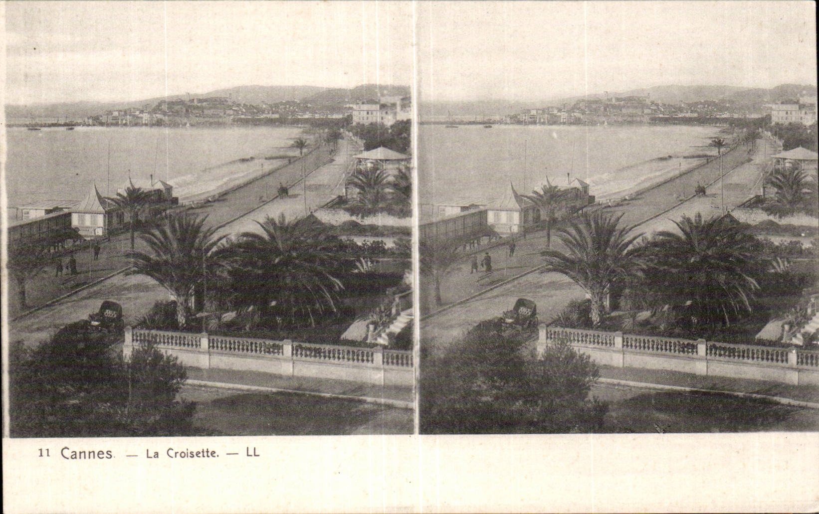 Cannes the Small cross - Stereoscopic Chart - CPA