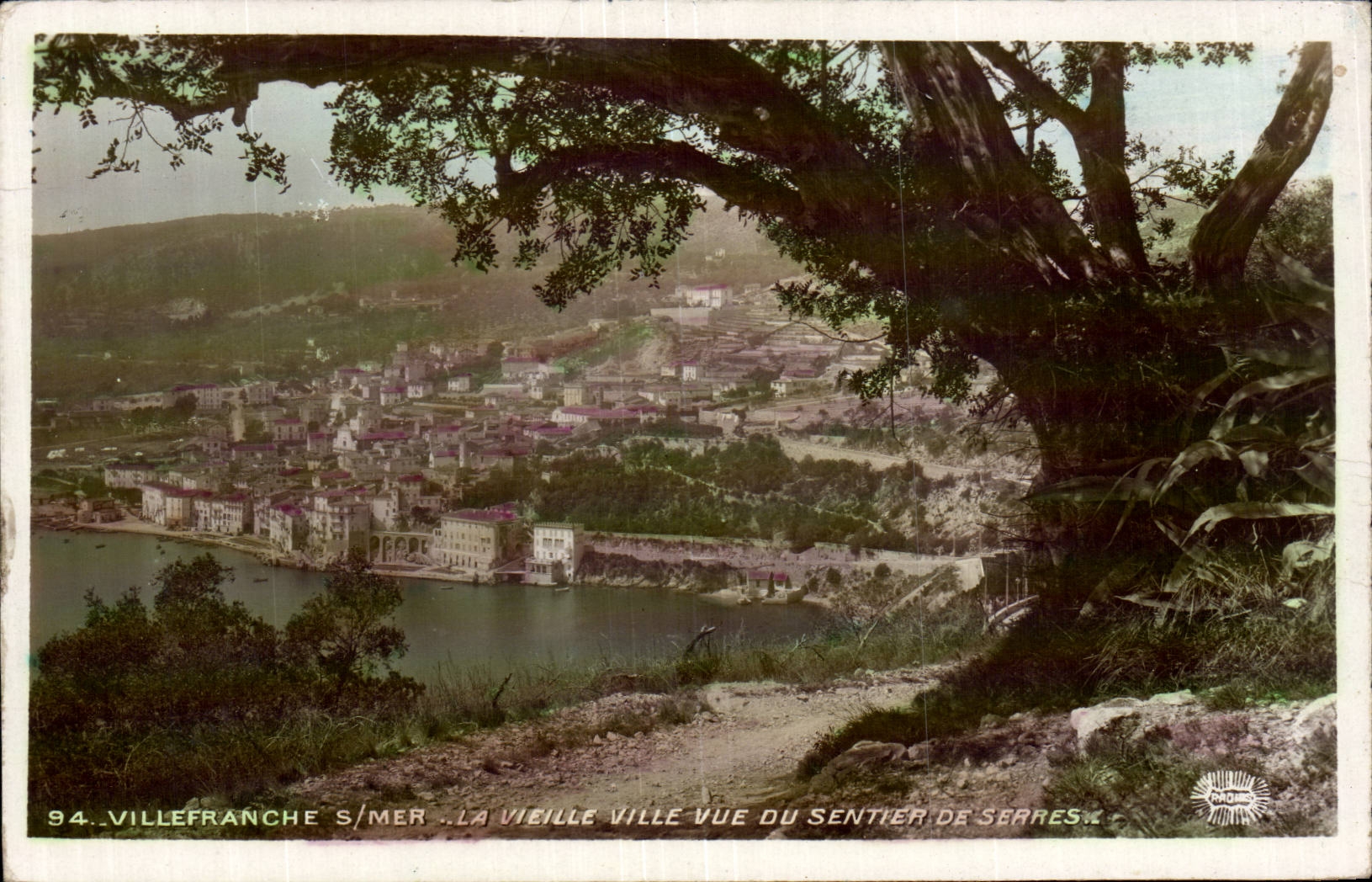Villefranche on Sea - the Old city - Sight of the Path of Greenhouses - CPA