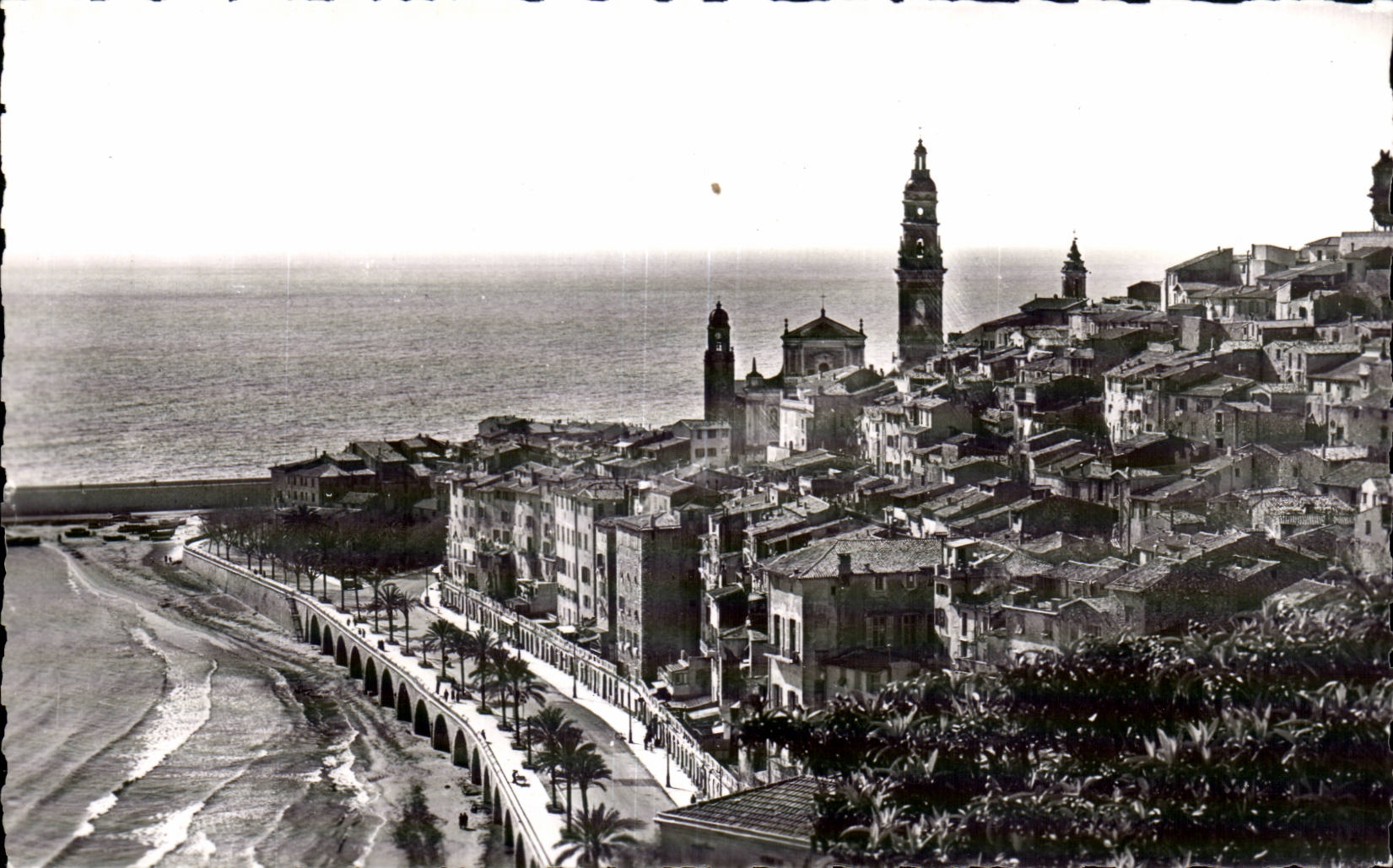 Menton - View of the Old man Menton - CPA