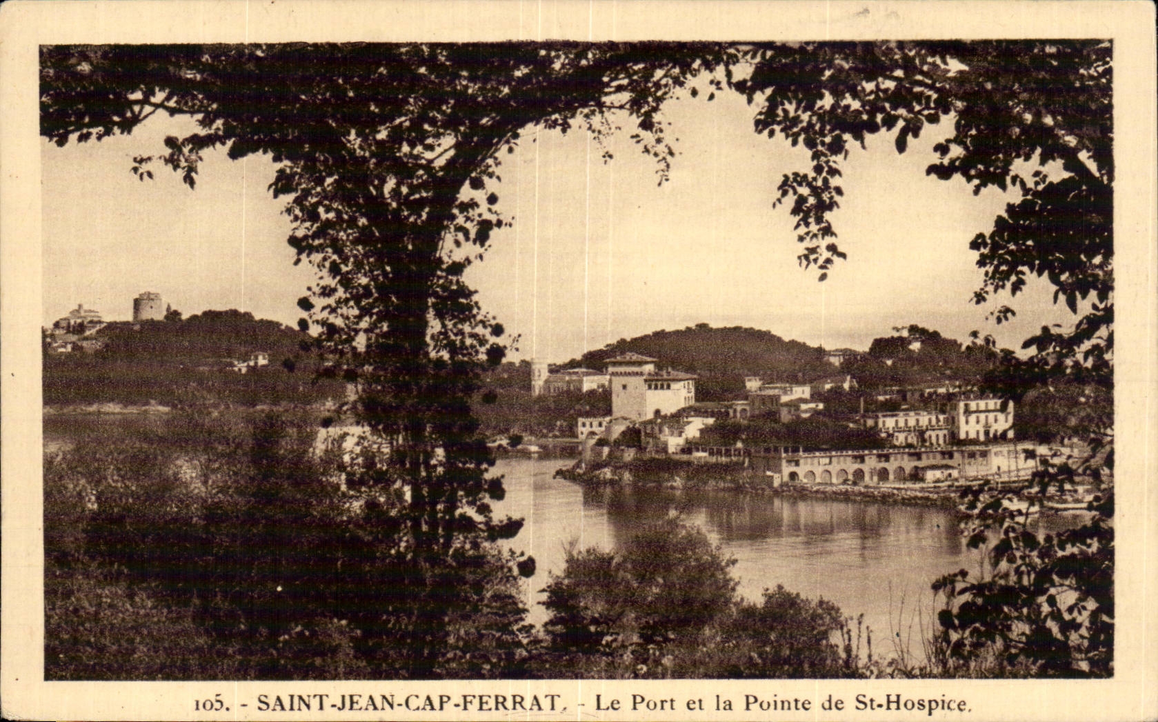Saint Jean Cape Ferrat - the Port and Top of St Old people's home - CPA