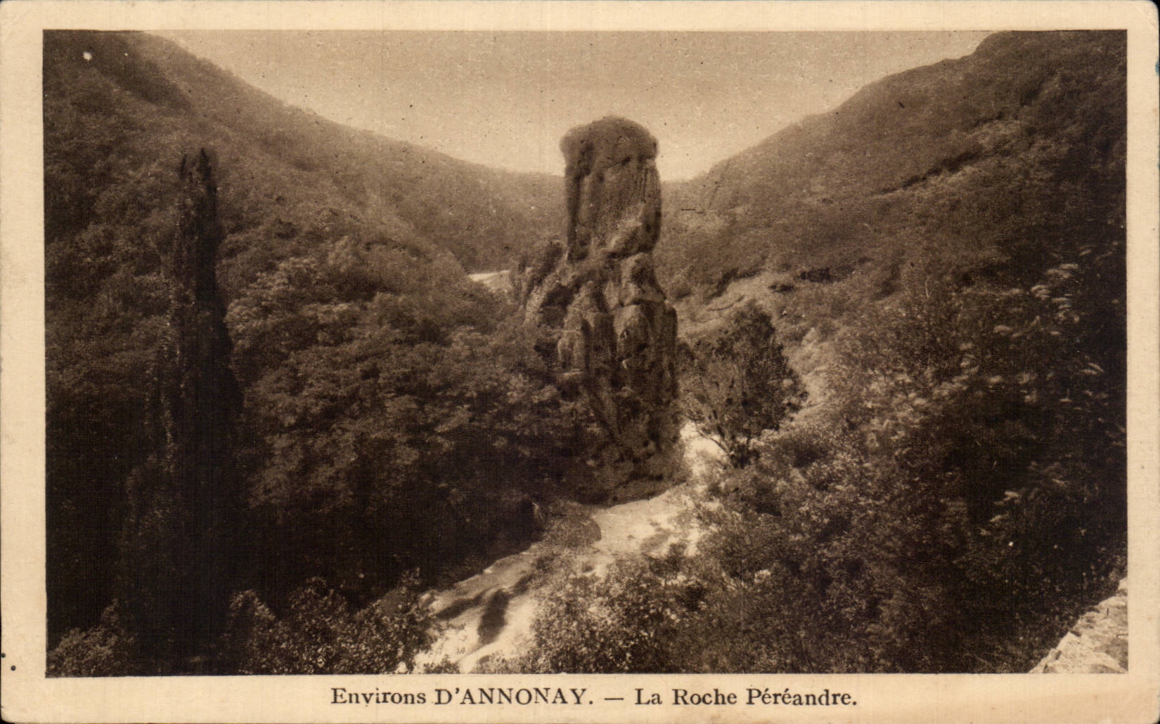 Surroundings Annonay - the Pereandre Rock - CPA