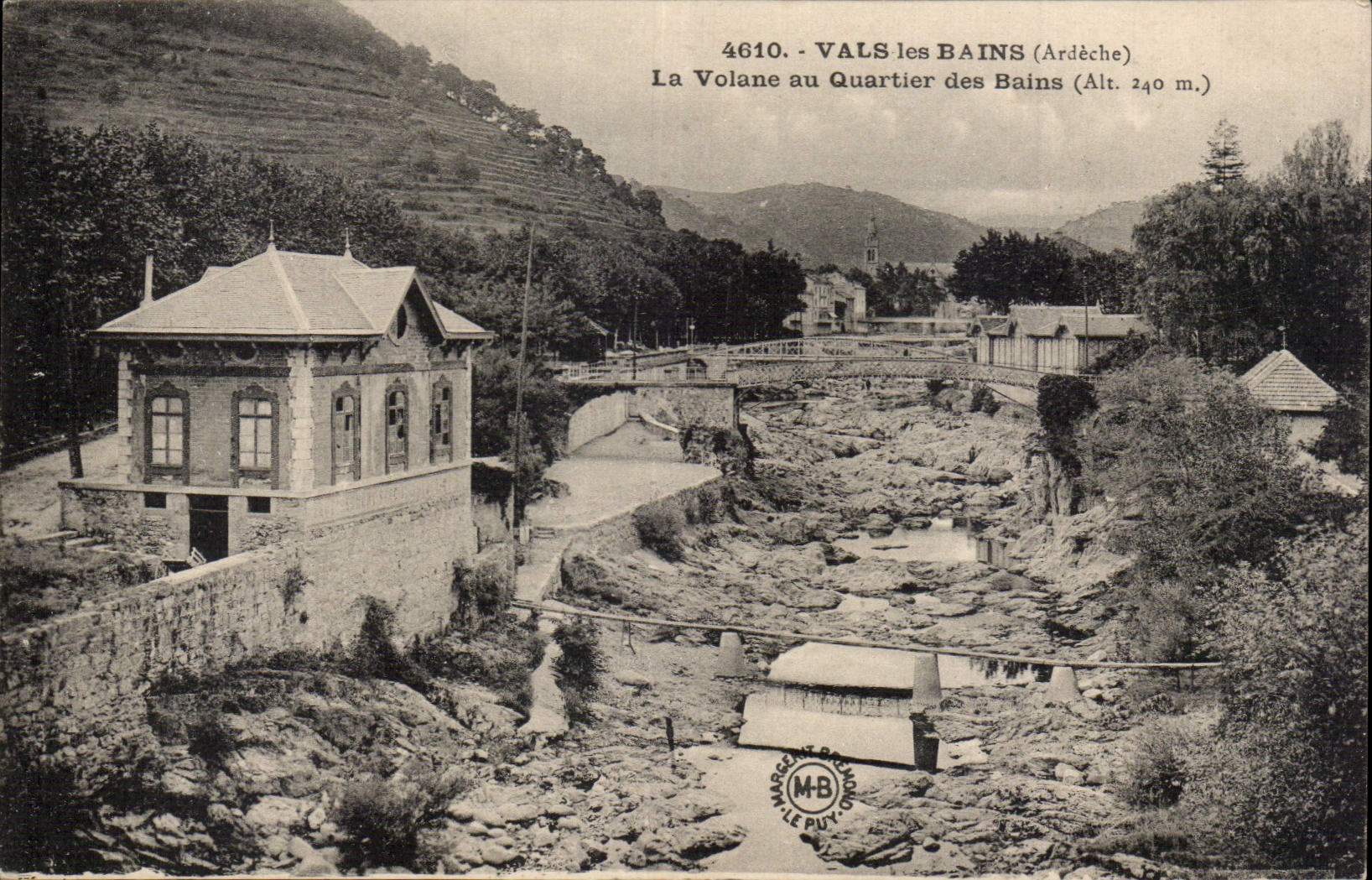 Valleys les Bains - Volane with the District of the Baths - CPA