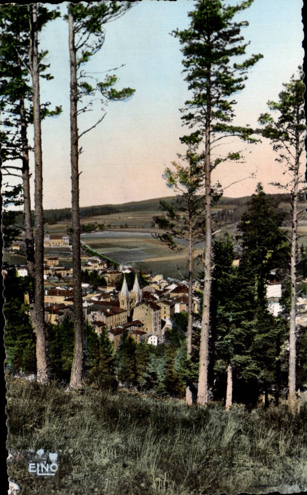 Louvesc - Landscape on the City - CPA