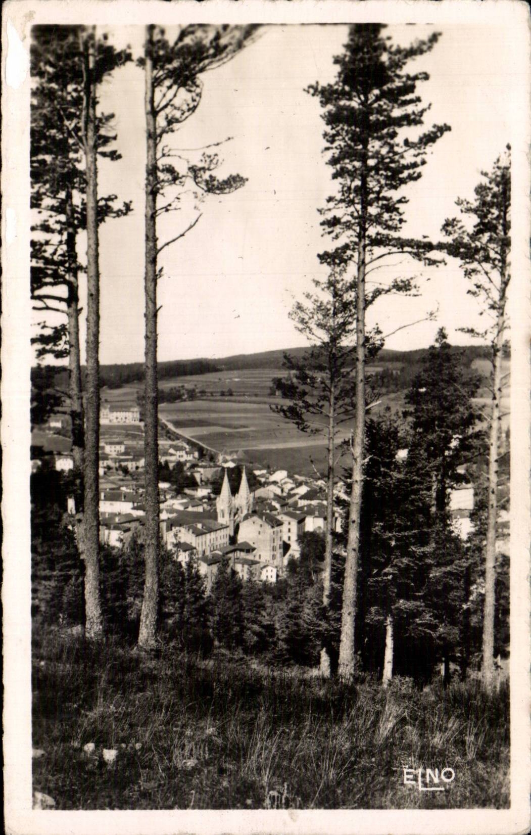 Louvesc - Landscape on the City - CPA