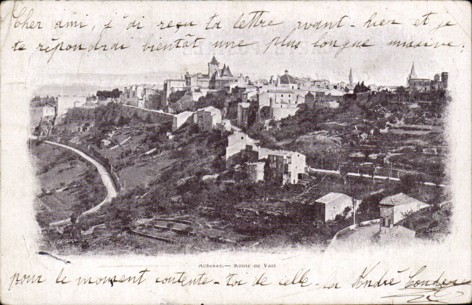 Aubenas - Road of Valleys - CPA