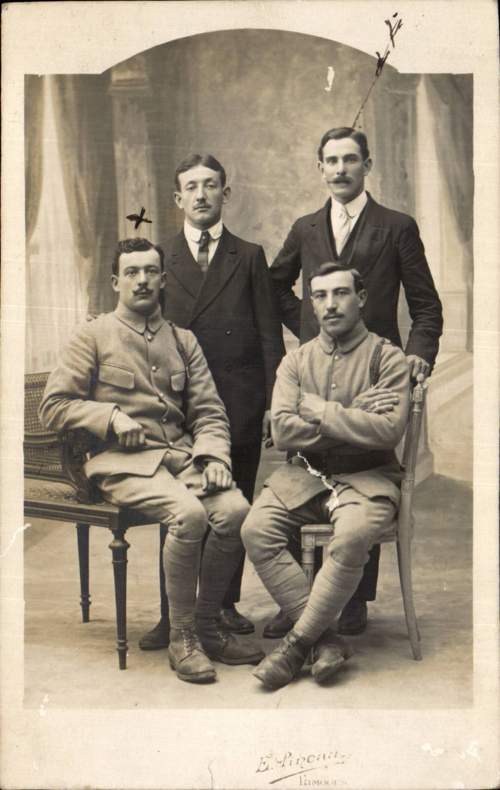 Real photo Militaria Soldiers