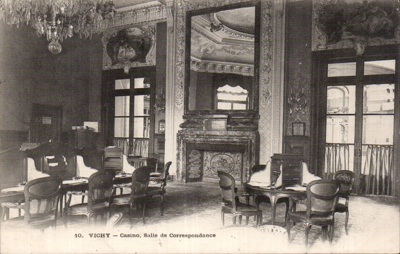 Vichy - Casino - Salle de Correspondance - CPA