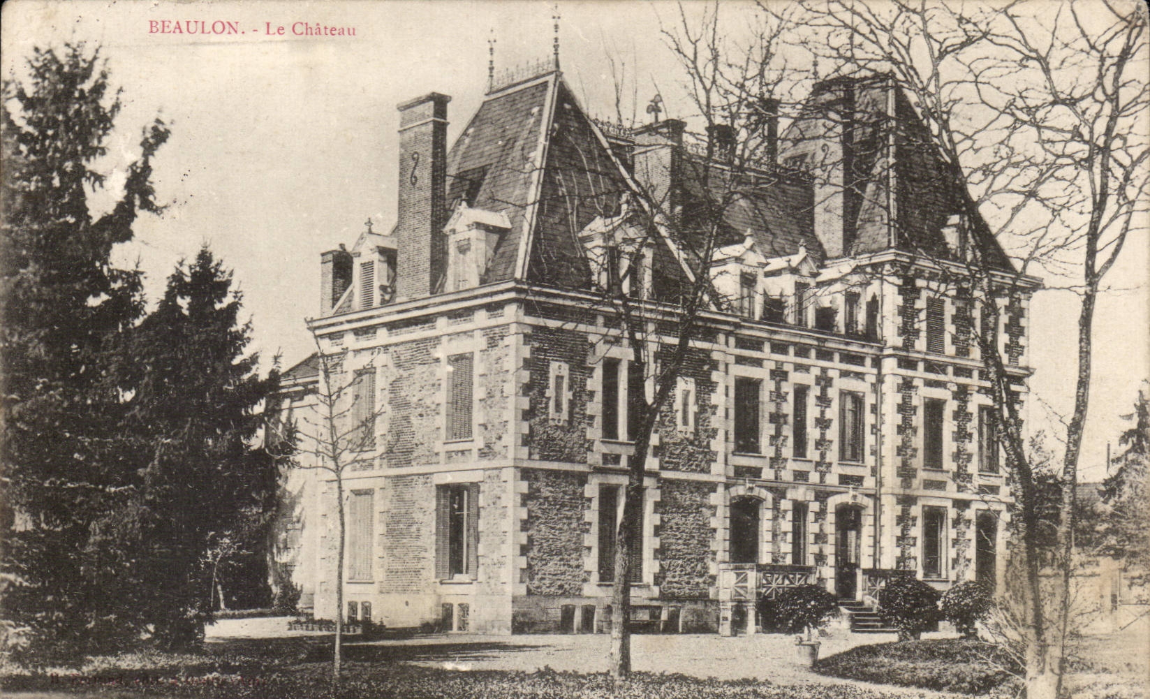 Beaulon - the Castle - CPA