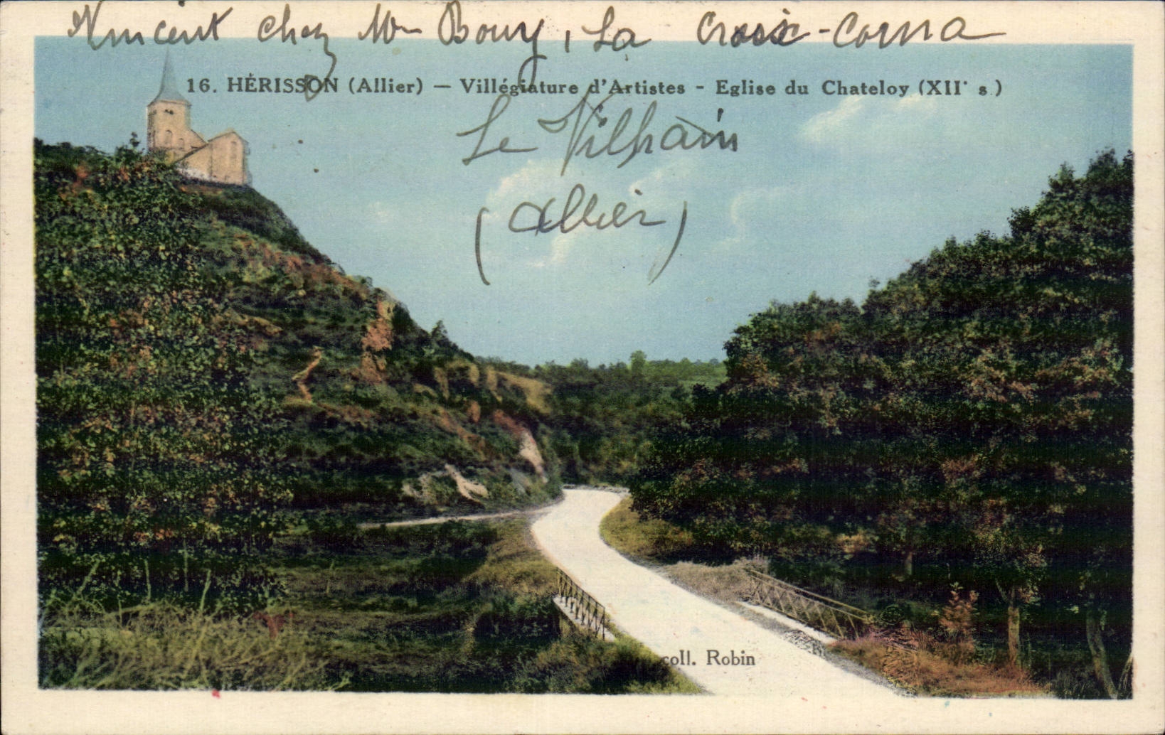 Hedgehog - Church of Chateloy - CPA