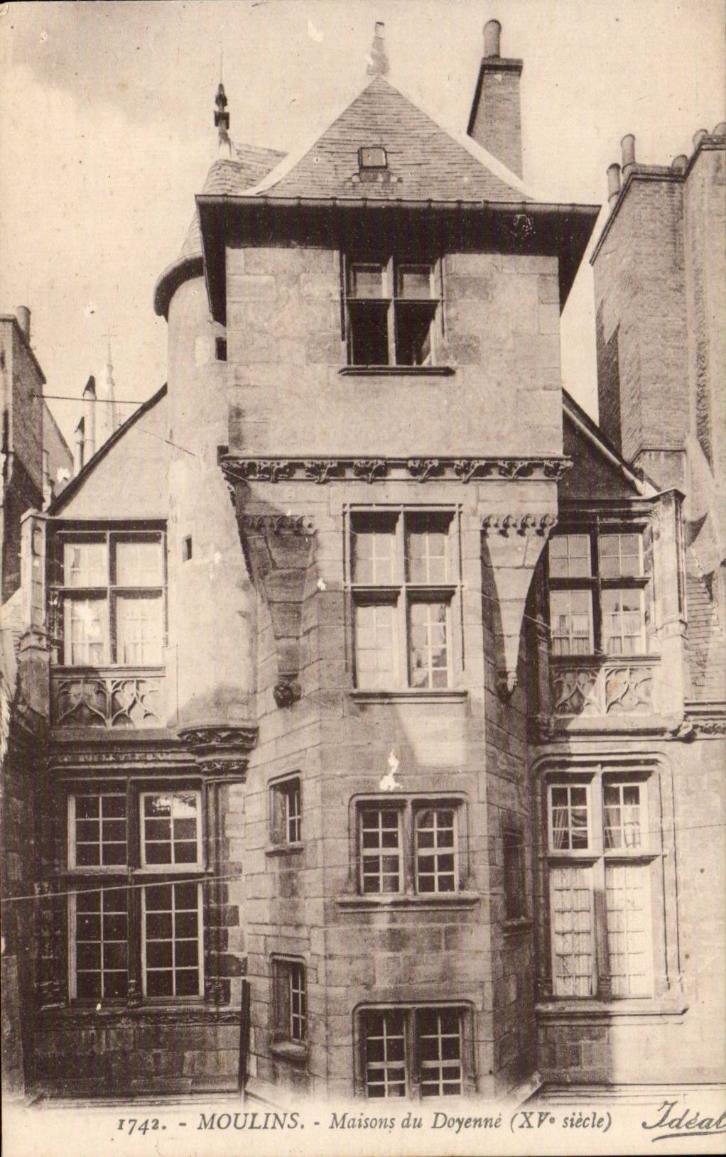 Moulins - House of the Deanery - CPA