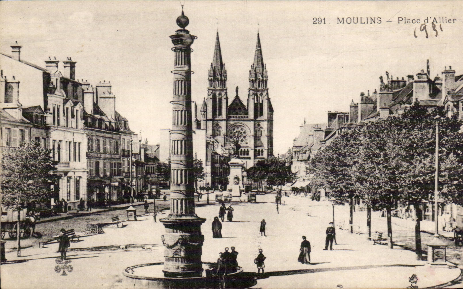 Moulins - Place Allier - CPA