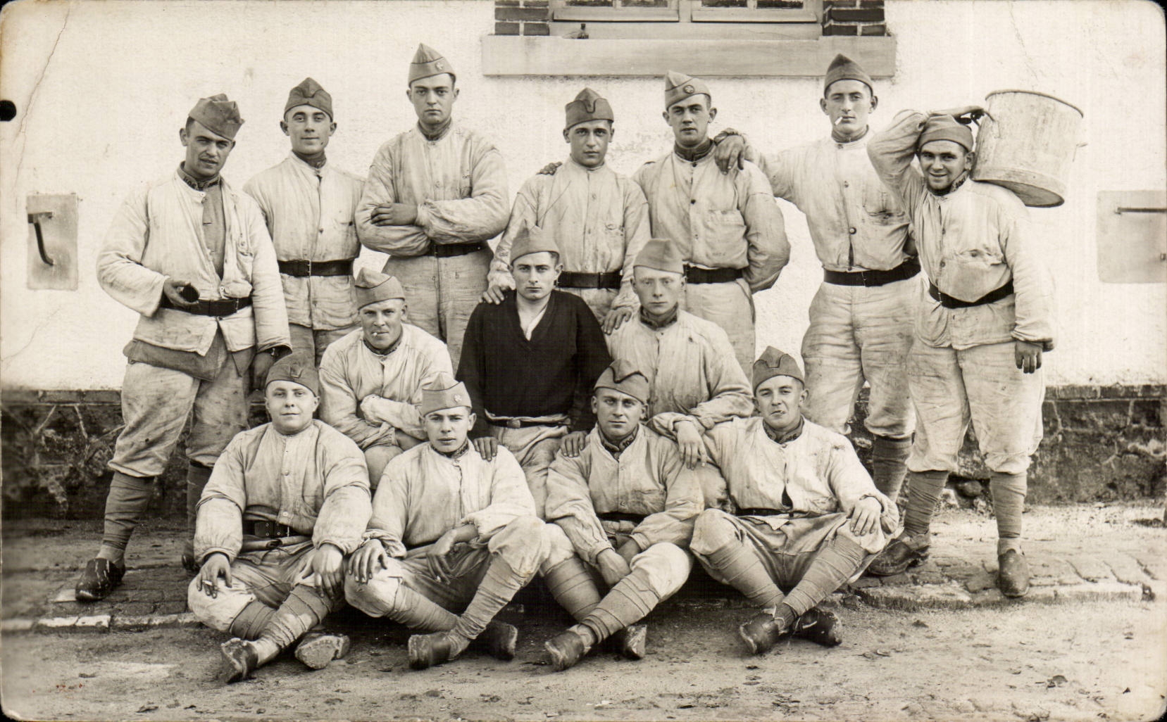 Real photo Militaria Raised Soldiers corporals