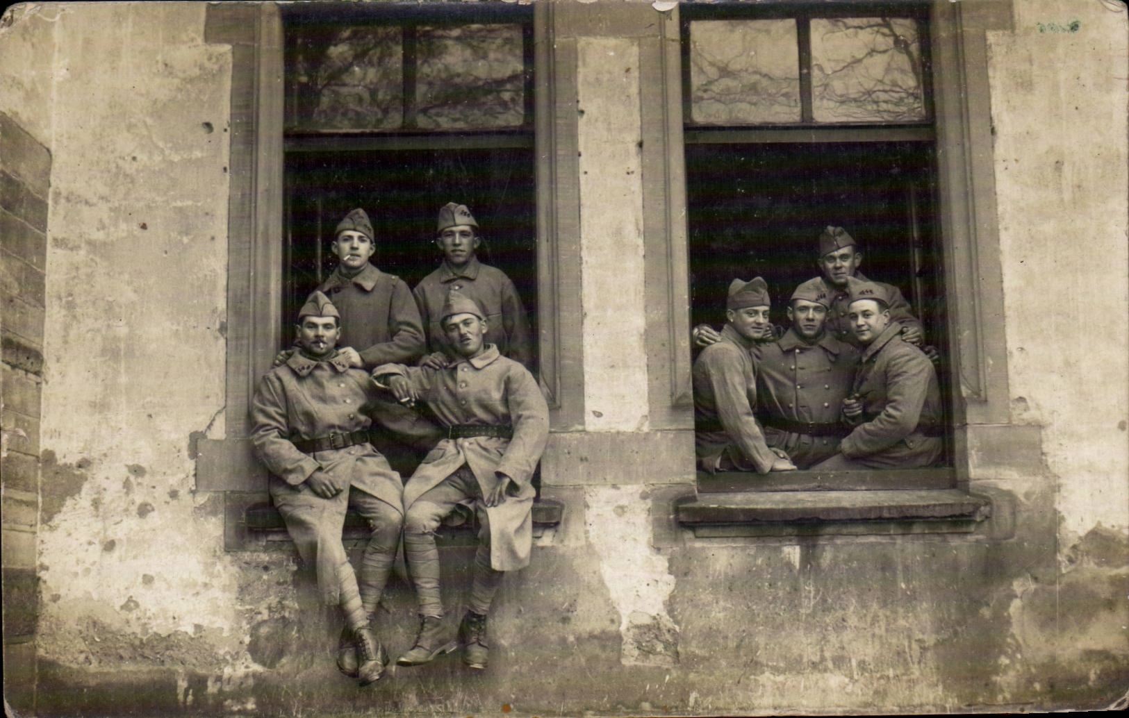 Real photo Militaria Soldiers Bitche 1927